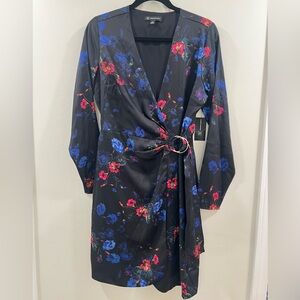 INC International Concepts Black floral Dress
